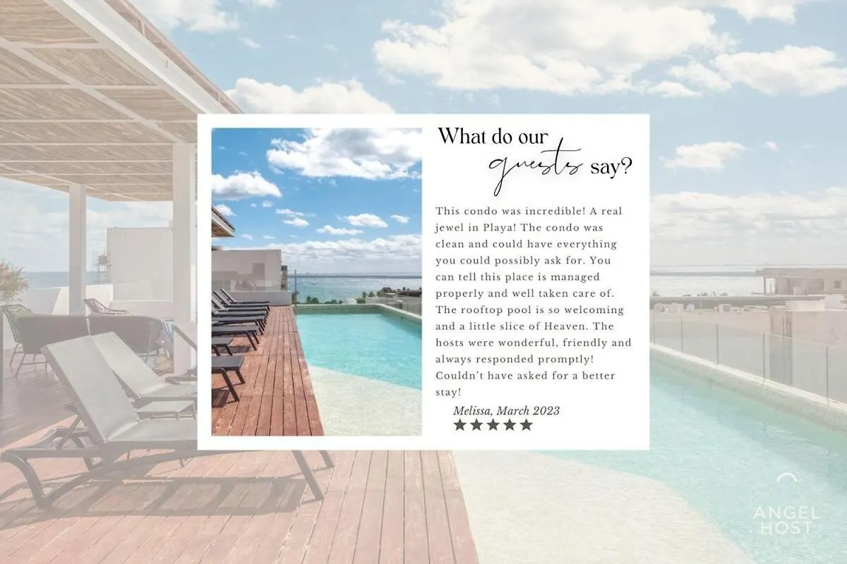 Oceanview Roof Pool I Fast Wifi I Smarttv Nr Beach Πλάγια Ντελ Κάρμεν